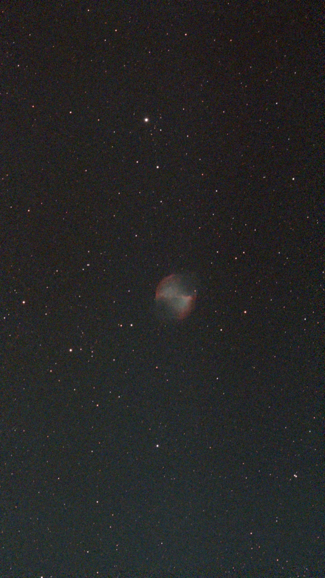 M27, Dumbbell Nebula, observed 8 August 2026, 22:23
