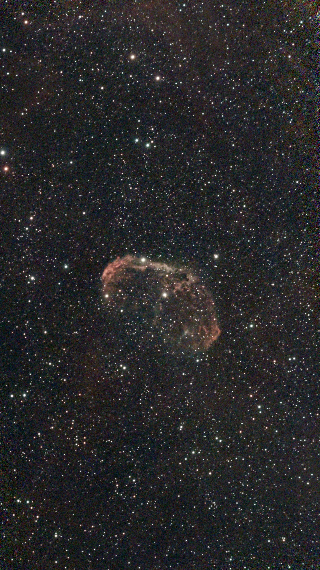 NGC 6888, Crescent Nebula, observed 9 August 2026, 00:30