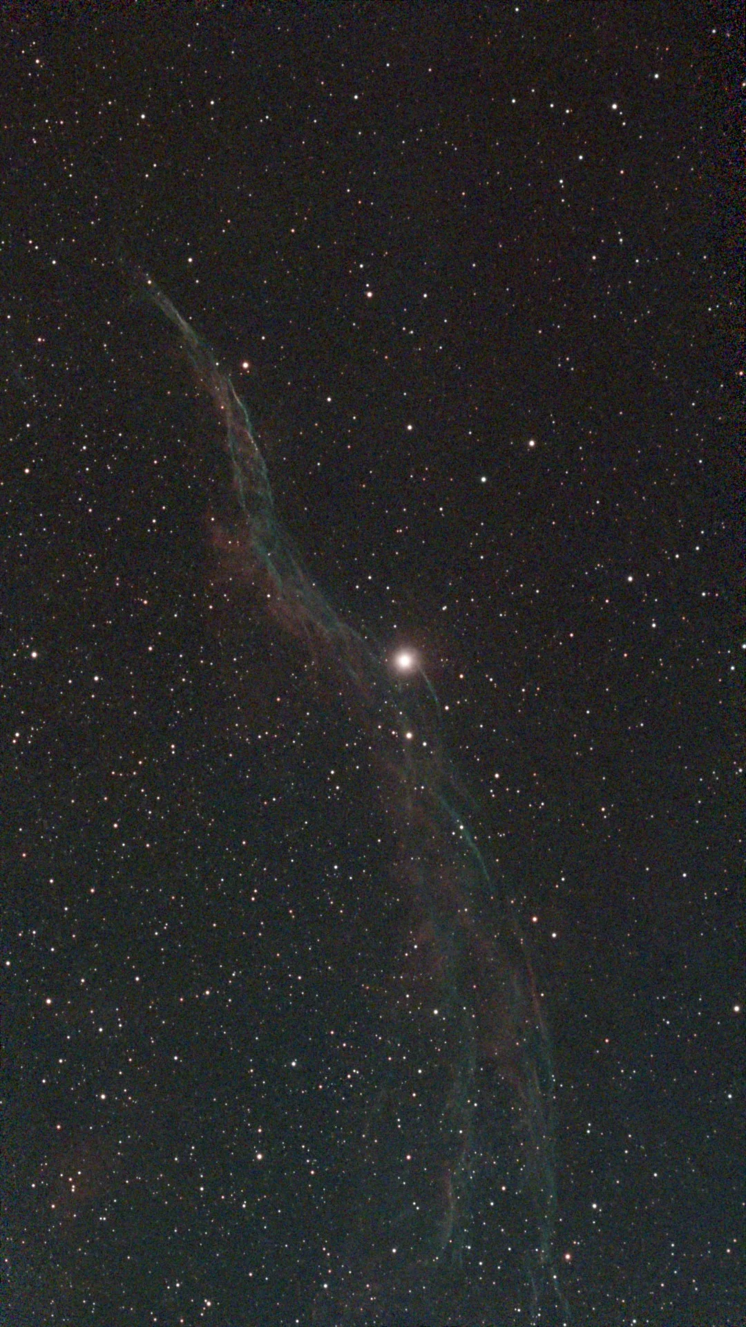 NGC 6960, Western Veil Nebula, observed 8 August 2026, 23:10